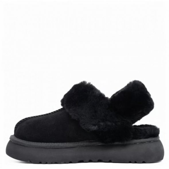 Женские тапочки Ugg Slippers Disquette Black