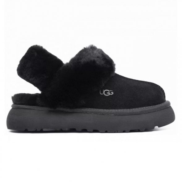 Женские тапочки Ugg Slippers Disquette Black