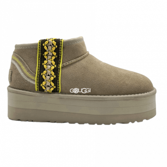 Classic Ultra Mini Braid Plat Boot Sand