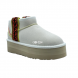 Classic Ultra Mini Braid Plat Boot White - 39