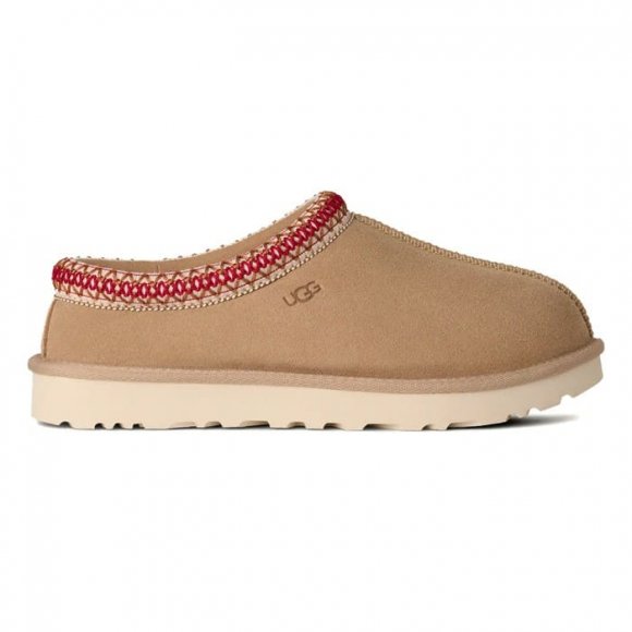 Женские слипоны Ugg Tasman II Slipper - Sand / Dark Cherry