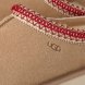 Женские слипоны Ugg Tasman II Slipper - Sand / Dark Cherry