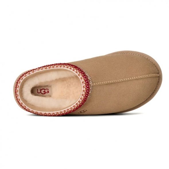 Женские слипоны Ugg Tasman II Slipper - Sand / Dark Cherry
