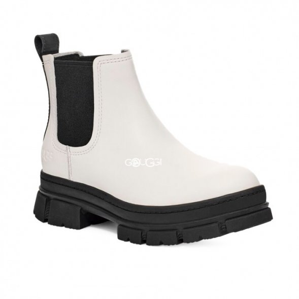 Ashton Chelsea Leather - White - 36