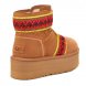 Женские угги на платформе Ugg Mini II Braid Platform - Chestnut
