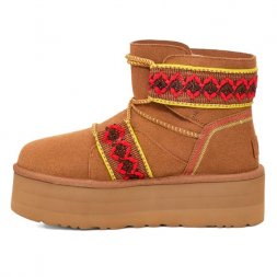 Ugg Mini II Braid Platform - Chestnut