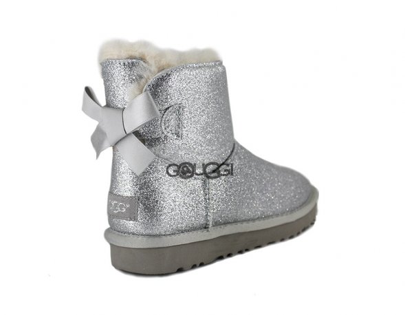 Mini Bailey Bow Sparkle Boot Silver - 39