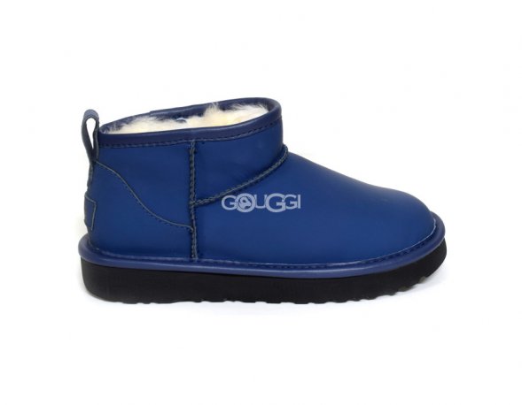 Ultra mini Leather Deep Navy - 35
