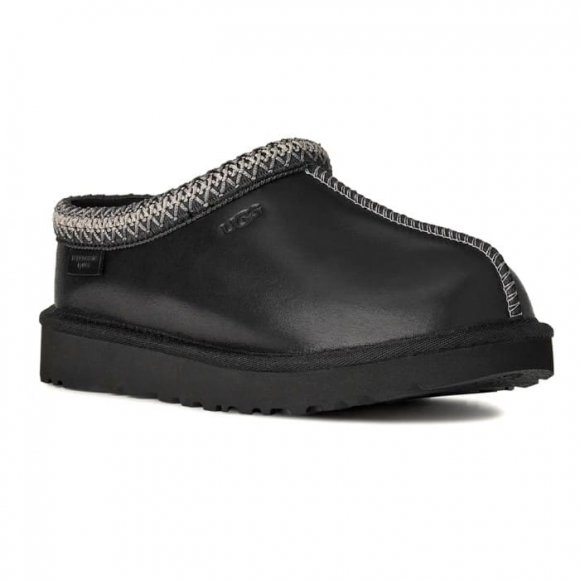 Женские слипоны Ugg Tasman Leather Regen - Black