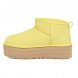 UGG Classic Ultra Mini Platform Pearfect - желтый, 41, Замша