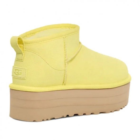 UGG Classic Ultra Mini Platform Pearfect - желтый, 41, Замша