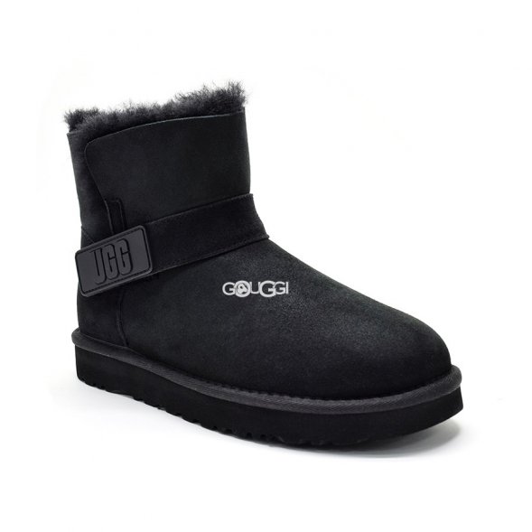 Ugg Mini Bailey Graphic Logo Suede Black