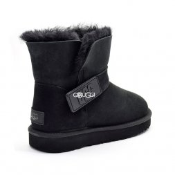 Ugg Mini Bailey Graphic Logo Suede Black