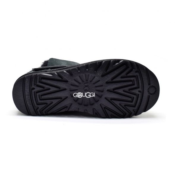Ugg Mini Bailey Graphic Logo Suede Black