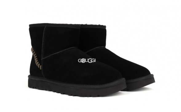 Classic Mini Deco Suede Boot Men's Black - 45