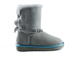 Bailey Bow 2 Metallic Grey Violet