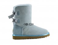 Bailey Bow 2 Metallic Sky Blue Bailey Bow 2 Metallic Sky Blue