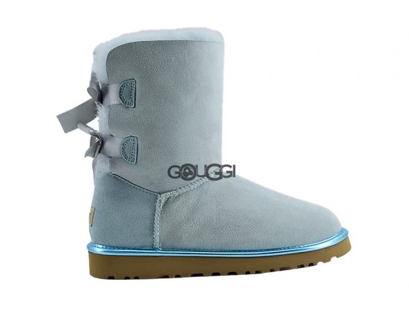 Bailey Bow 2 Metallic Sky Blue