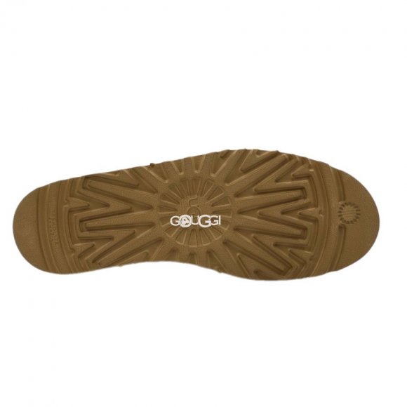 Classic Zip Mini Suede Boot Chestnut