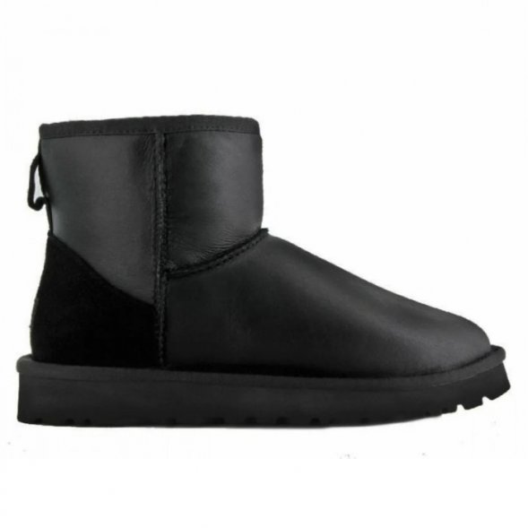 Ugg Classic Mini Metallic Black - черный, 35, Обливные