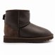 Женские обливные мини угги Ugg Classic Mini Metallic Chocolate