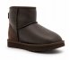 Женские обливные мини угги Ugg Classic Mini Metallic Chocolate