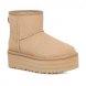 Женские мини угги на платформе Ugg Mini Platform Boot - Sand