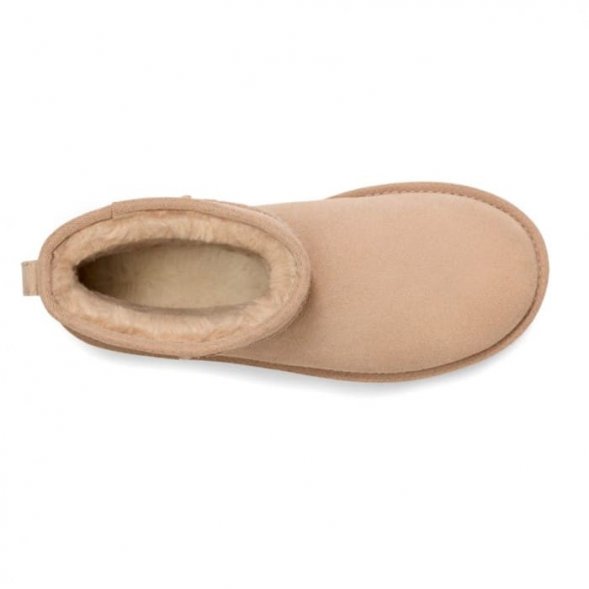 Женские мини угги на платформе Ugg Mini Platform Boot - Sand