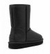 Женские короткие угги Ugg Classic Short Leather - Black