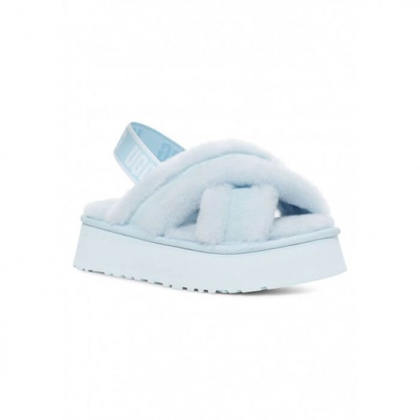 Ugg Disco Cross Slide - Blue - Голубой, 39, Натуральная овчина