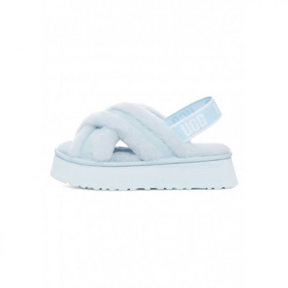Ugg Disco Cross Slide - Blue - Голубой, 39, Натуральная овчина