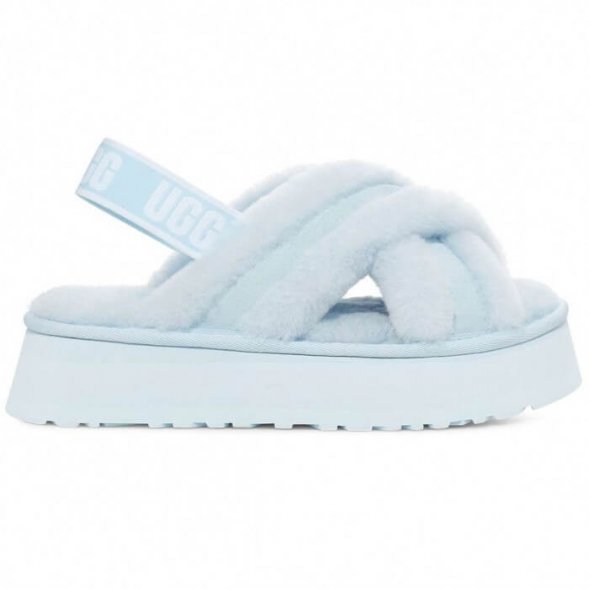 Ugg Disco Cross Slide - Blue - Голубой, 39, Натуральная овчина