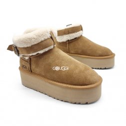 Ugg Mini Platform Strap Chestnut