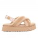 Ugg Disco Cross Slide Sand - Бежевый, 35, Натуральная овчина