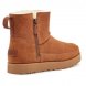 Женские мини угги на молнии Ugg Zip Mini Boots - Chestnut