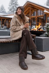 Ugg Classic Short Metallic Chocolate