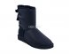 Bailey Bow Metallic Black