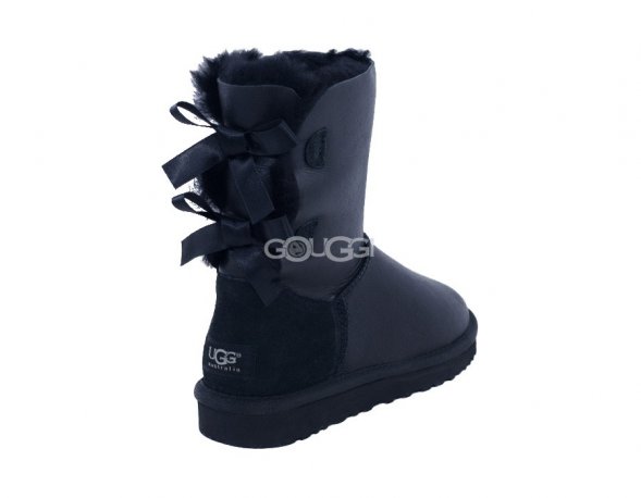 Bailey Bow Metallic Black