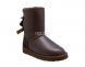 Bailey Bow Metallic Chocolate