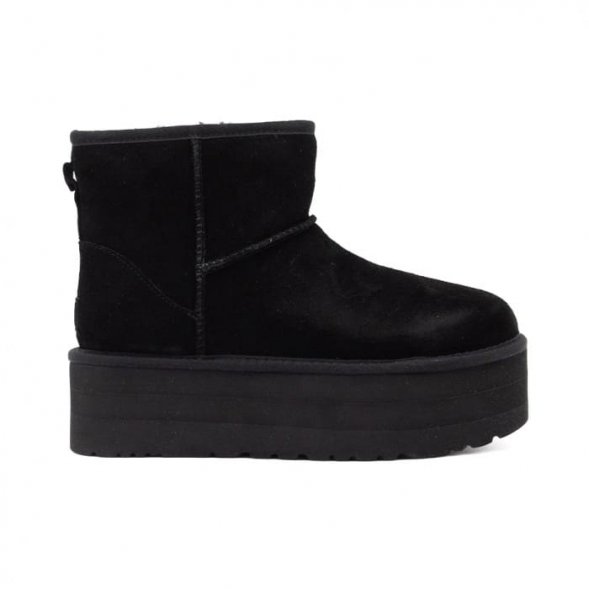 Ugg Mini Platform Boot - Black - черный, 36, Замша