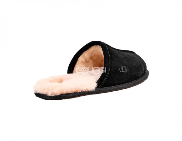 MENS Scuff Slippers Black MENS Scuff Slippers Black