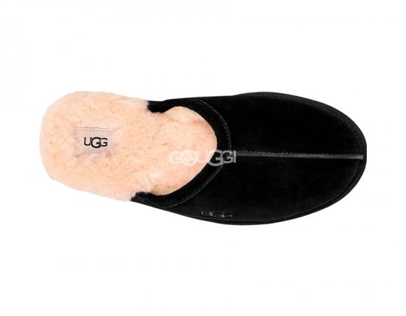 MENS Scuff Slippers Black MENS Scuff Slippers Black