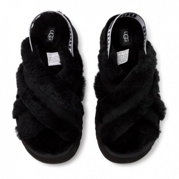 Женские сандалии Ugg Disco Cross Slide - Sandal Black Женские сандалии Ugg Disco Cross Slide - Sandal Black