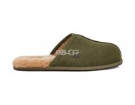 MENS Scuff Slippers Olive MENS Scuff Slippers Olive