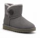 Ugg Mini Bailey Button II Boot - Grey - серый, 37, Замша