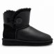Ugg Mini Bailey Button Metallic Black - черный, 40, Обливные