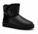 Ugg Mini Bailey Button Metallic Black - черный, 40, Обливные