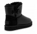 Ugg Mini Bailey Button Metallic Black - черный, 40, Обливные
