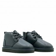 Ugg Kids Neumel Zip Leather Grey Ugg Kids Neumel Zip Leather Grey