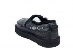 Mens Stitch Leather Black